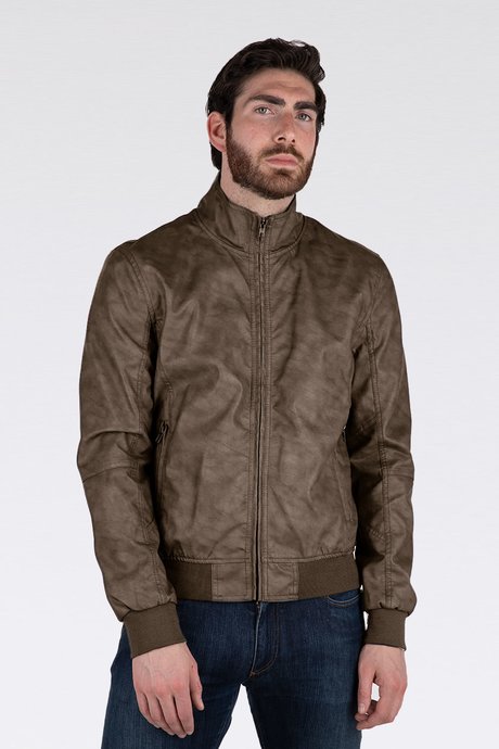 Park faux leather jacket
