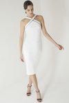 Chiara Boni USA - Aucanette Dress - White+Black - Chiara Boni USA