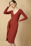 Chiara Boni USA - Gota Dress - Terracotta - Chiara Boni USA