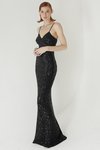 Chiara Boni USA - Stinass Sequin Gown - Black - Chiara Boni USA