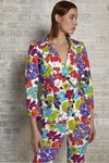 Chiara Boni USA - Karel Printed Jacket - Disco Flowers - Chiara Boni USA