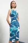 Chiara Boni - Sven Printed Dress - Bonheur Blue - Chiara Boni