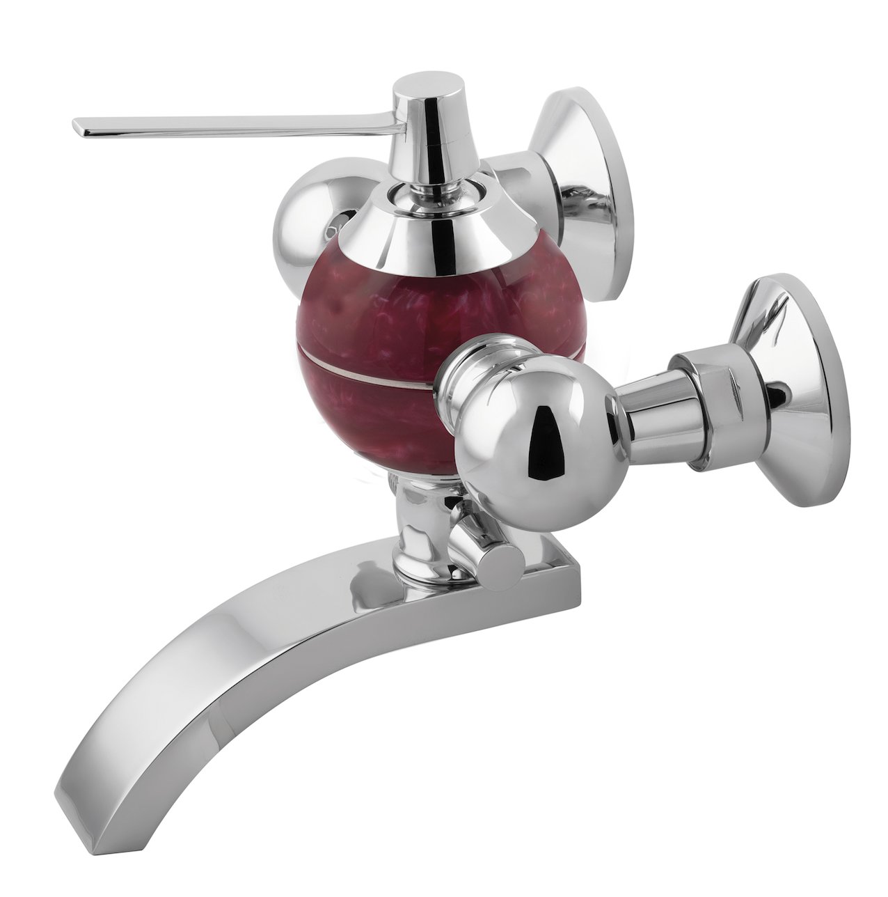 Bath mixer Perle red