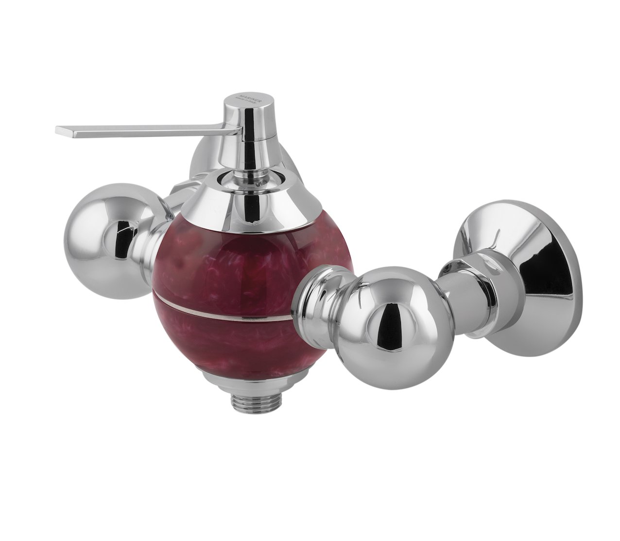 Wall Shower mixer Perle red