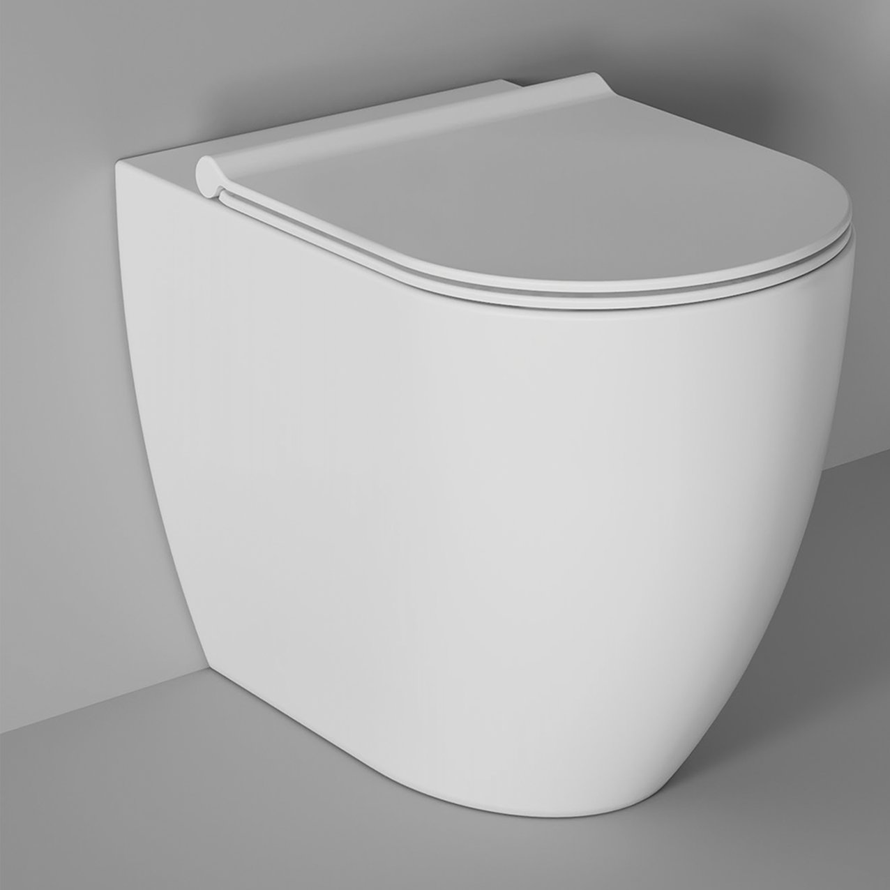 WC Form back to wall - White