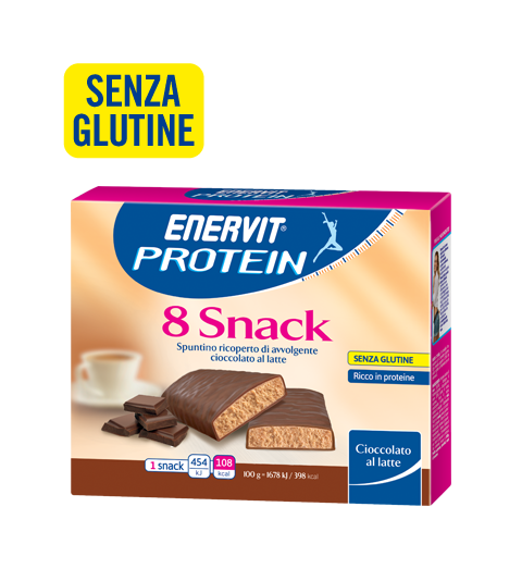 ENERVIT PROTEIN 8 SNACK CIOCCOLATO AL LATTE - Cioccolato Al Latte