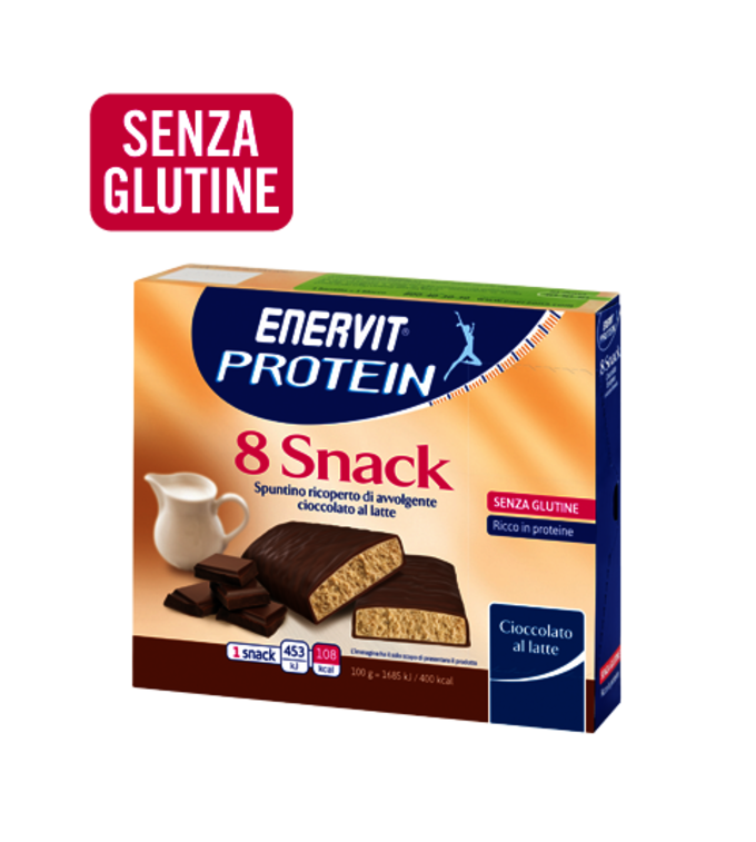 ENERVIT PROTEIN 8 SNACK CIOCCOLATO AL LATTE - Cioccolato Al Latte
