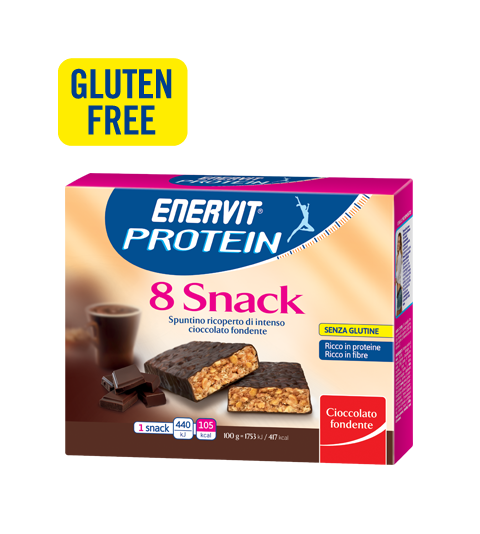 ENERVIT PROTEIN 8 SNACK CIOCCOLATO FONDENTE - Cioccolato Fondente