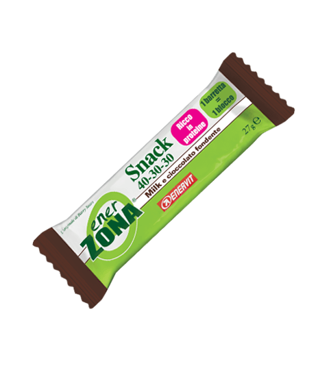 ENERZONA SNACK 40-30-30 MILK E CIOCCOLATO FONDENTE - Milk E Cioccolato Fondente