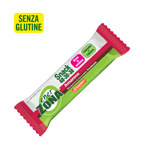 ENERZONA SNACK 40-30-30 AMARENA E CIOCCOLATO FONDENTE - Amarena E Cioccolato Fondente