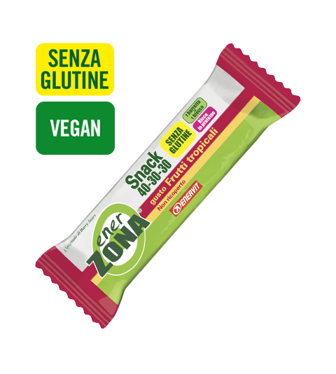 ENERZONA SNACK 40-30-30 FRUTTI TROPICALI – SENZA GLUTINE - Frutti Tropicali
