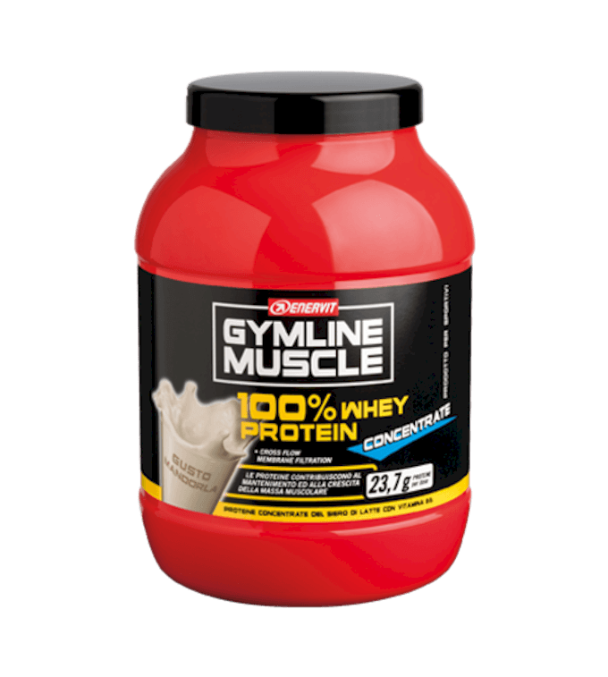 ENERVIT GYMLINE MUSCLE 100% WHEY PROTEIN CONCENTRATE MANDORLA - Mandorla