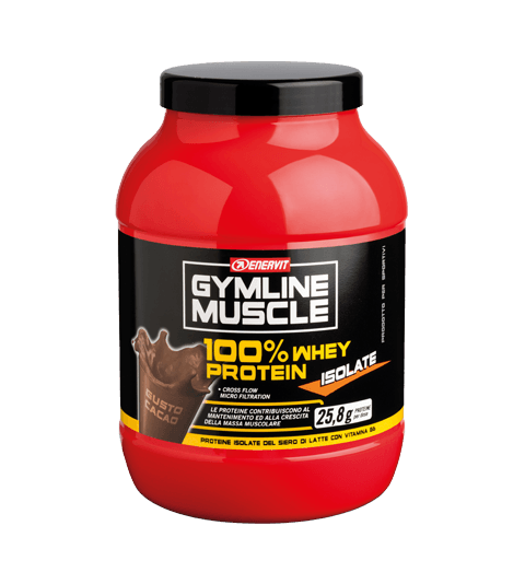 ENERVIT GYMLINE MUSCLE 100% WHEY PROTEIN ISOLATE CACAO - Cacao