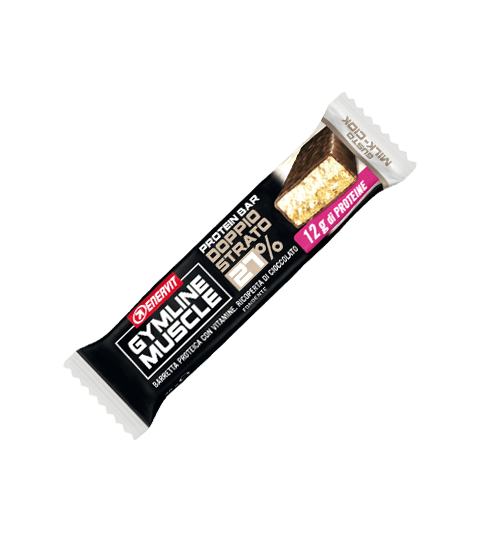 ENERVIT GYMLINE MUSCLE PROTEIN BAR 27% DOPPIO STRATO MILK-CIOK - Milk-Ciok