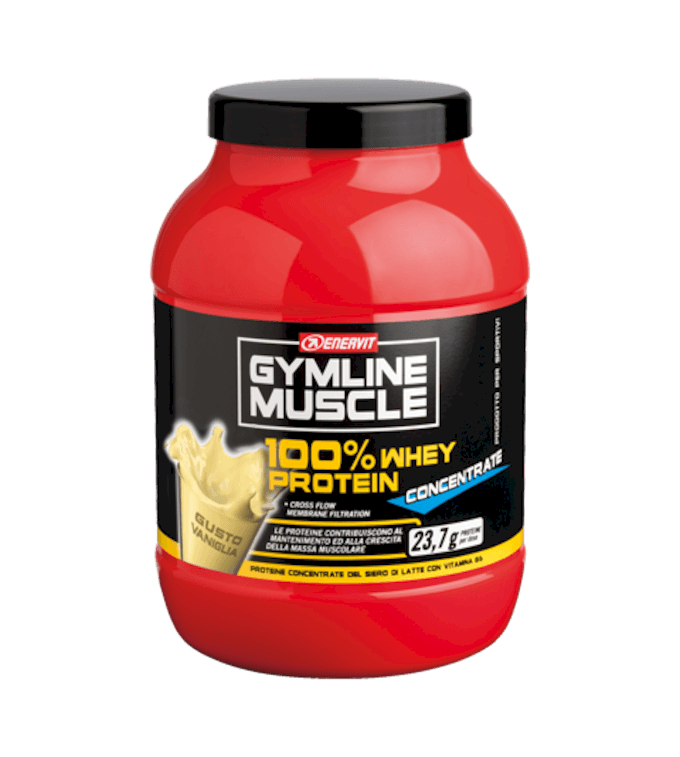 ENERVIT GYMLINE MUSCLE 100% WHEY PROTEIN CONCENTRATE VANIGLIA - Vaniglia