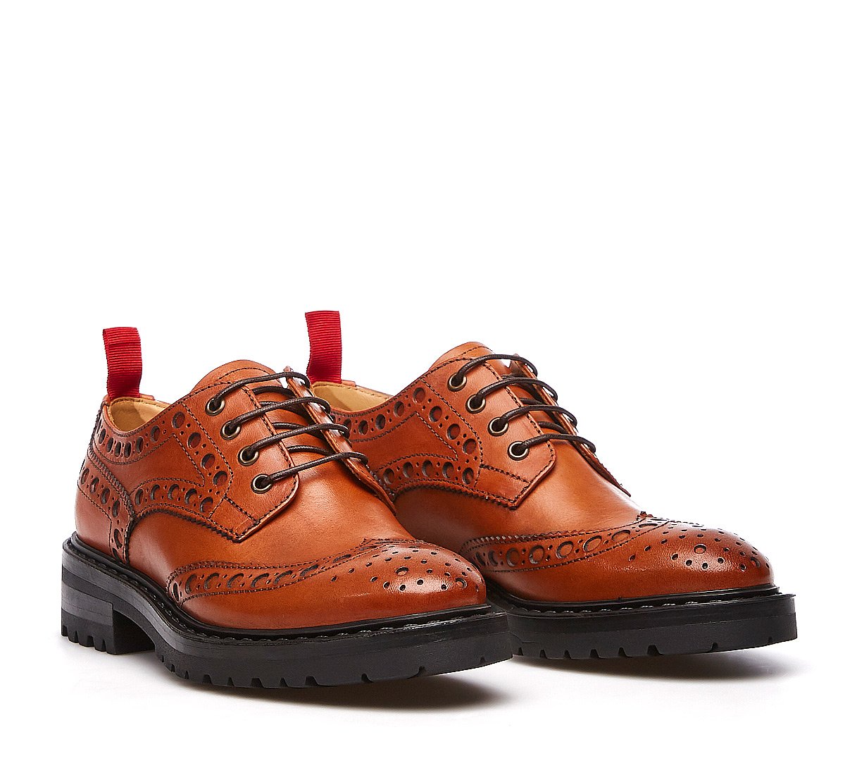 Derby in calf leather
