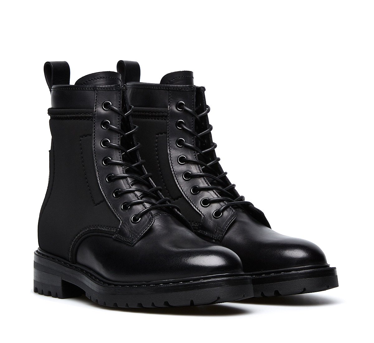 Barracuda all-black combat boots