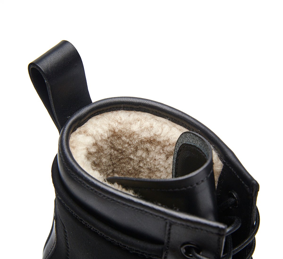 Total black combat boots