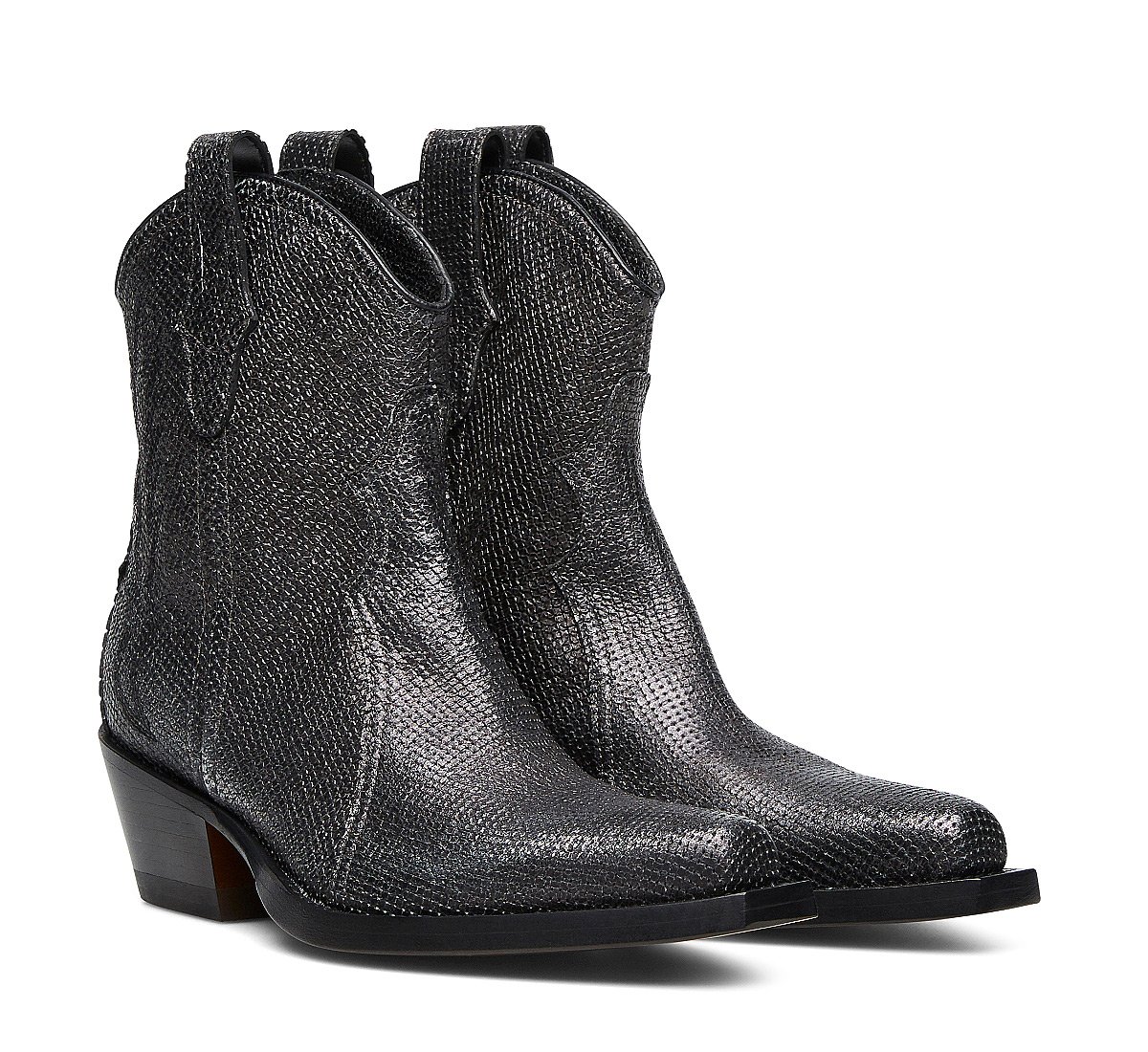 Barracuda calfskin cowboy boots
