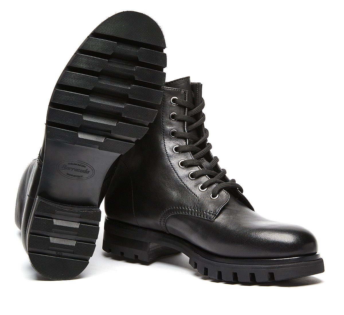 Barracuda commando boot in luxury calf leather