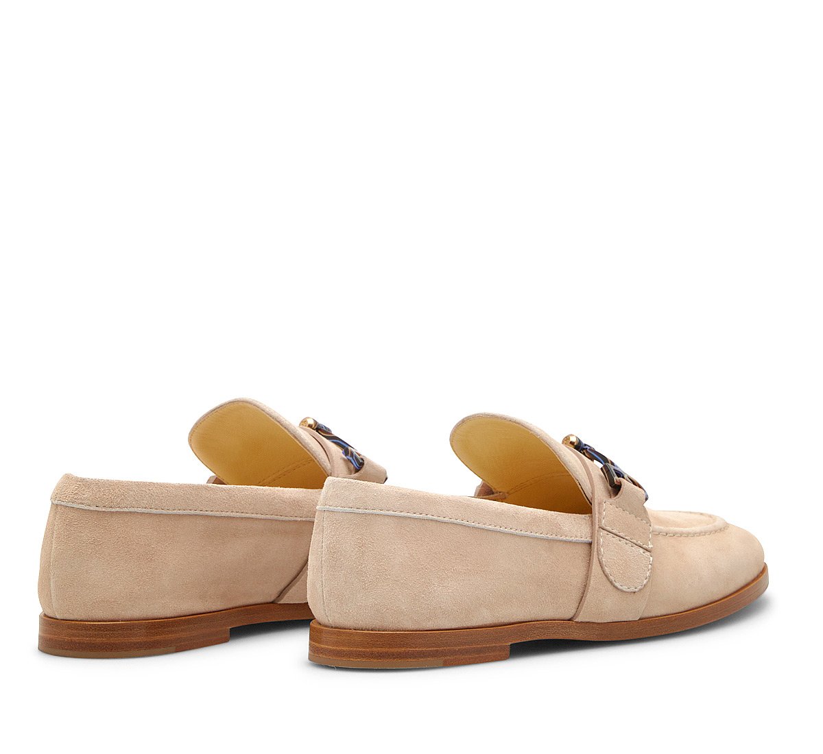 Mocassino morsetto in morbido suede