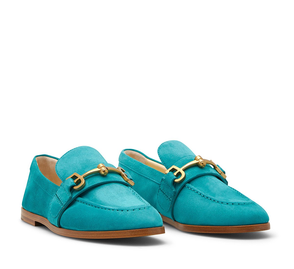Mocassino morsetto in morbido suede