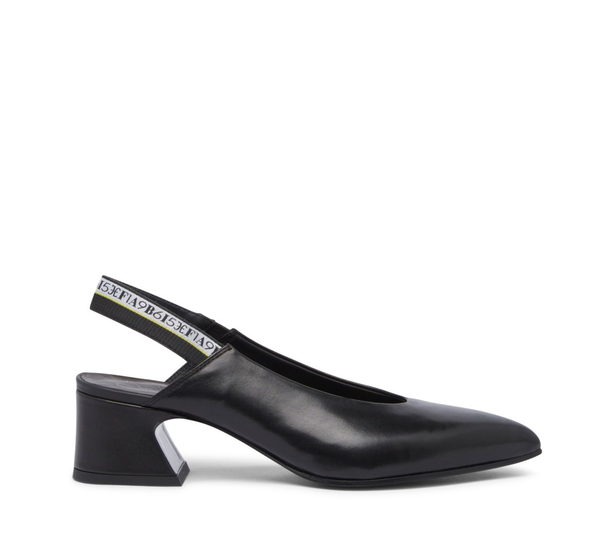 Slingback in morbida nappa