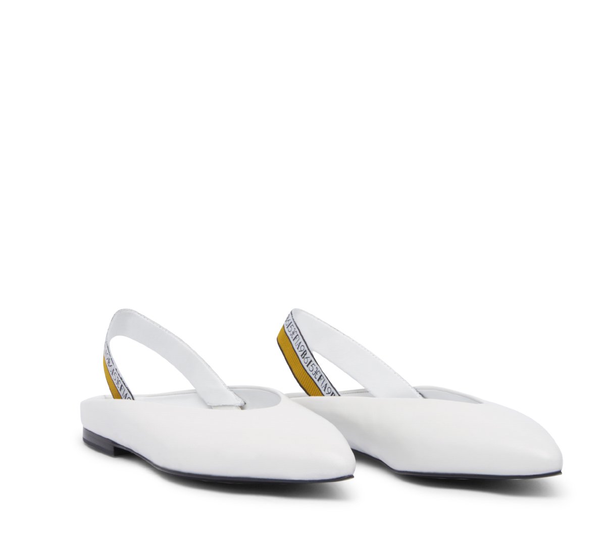 Slingback in morbida nappa