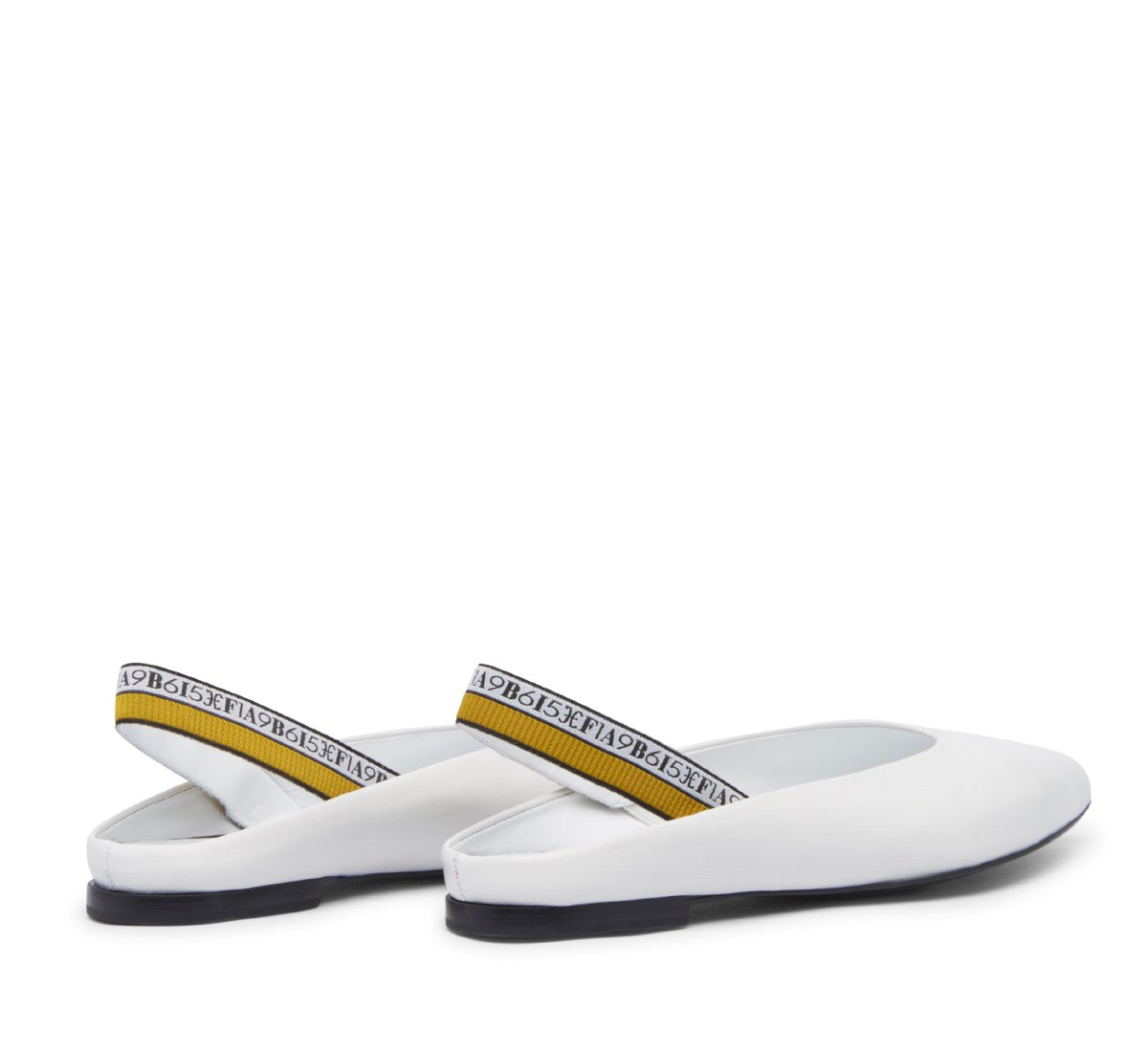 Slingback in morbida nappa