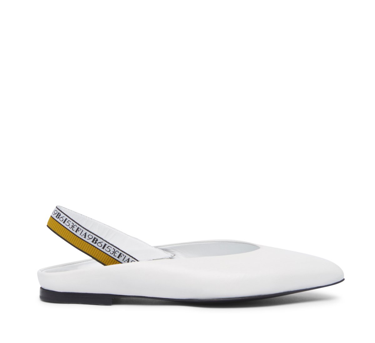 Slingback in morbida nappa