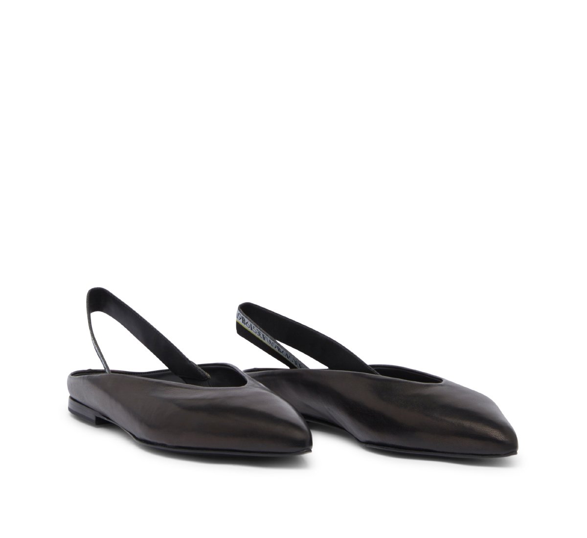 Slingback in morbida nappa