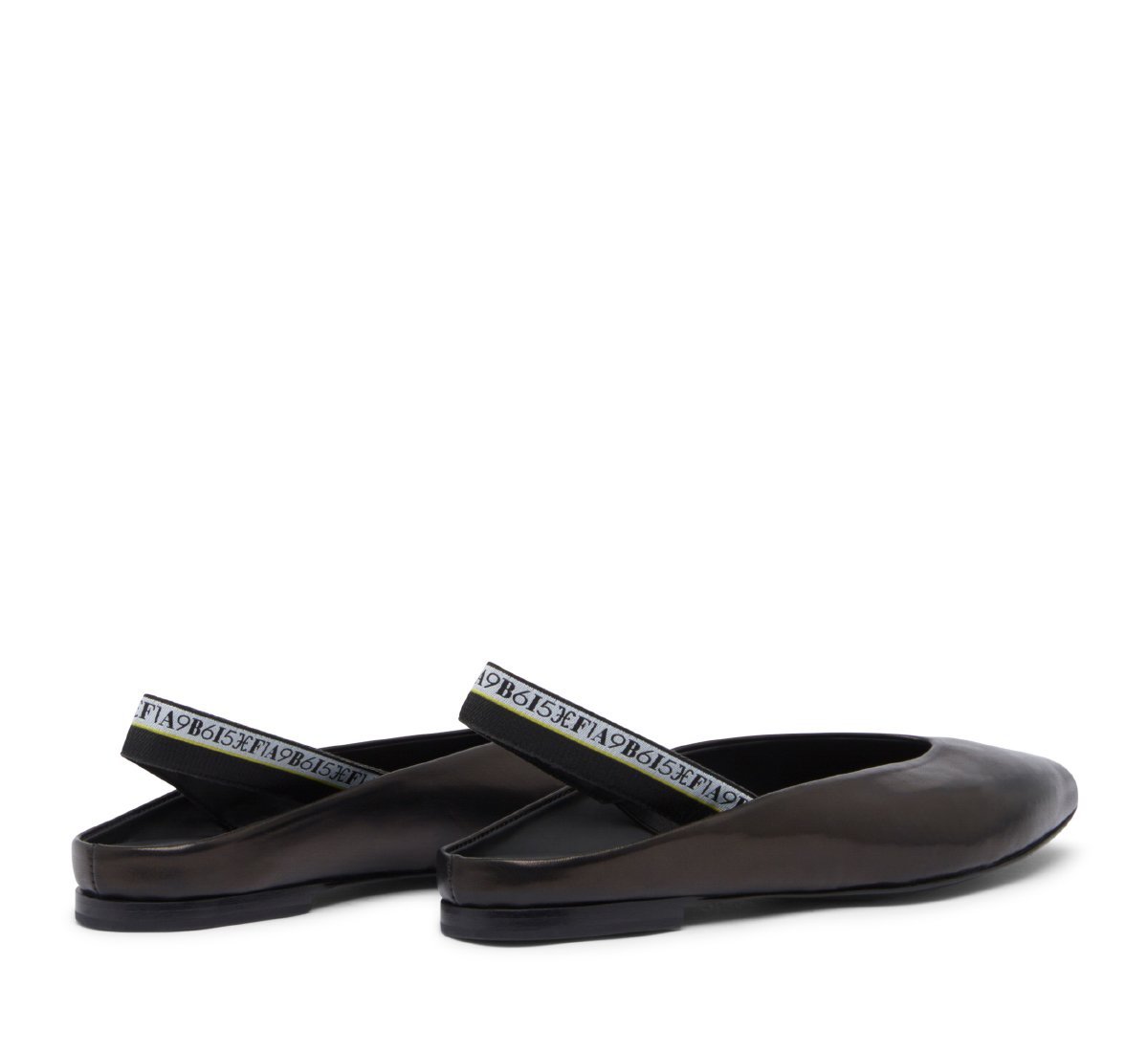 Slingback in morbida nappa