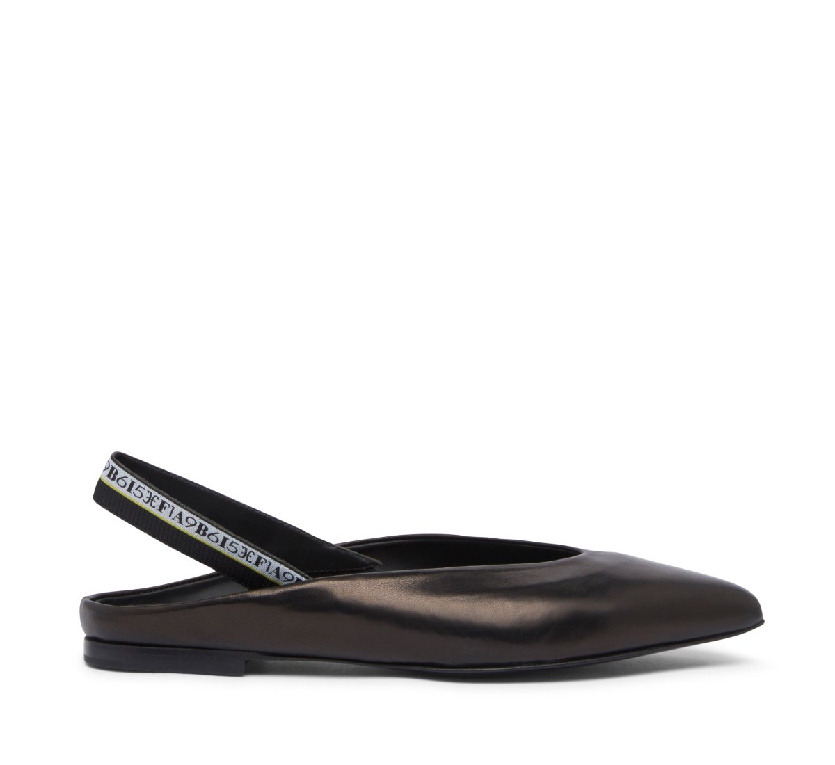 Slingback in morbida nappa