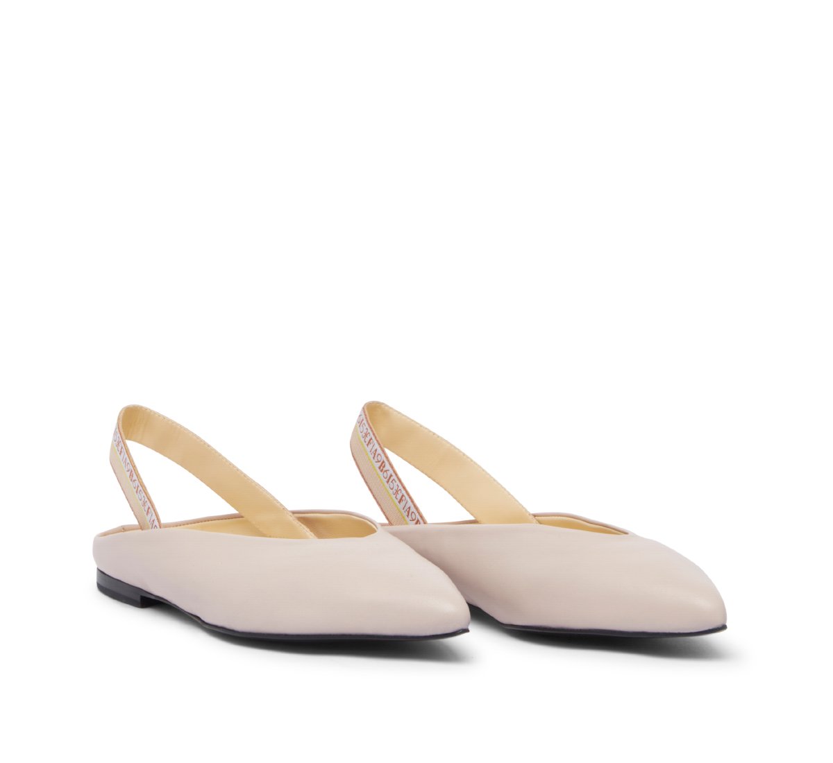 Slingback in morbida nappa