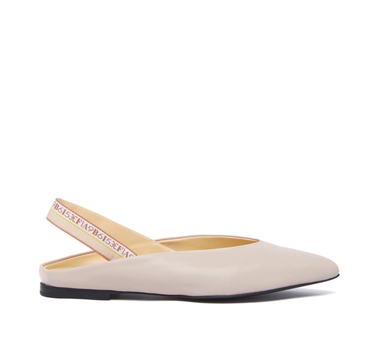 Slingback in morbida nappa