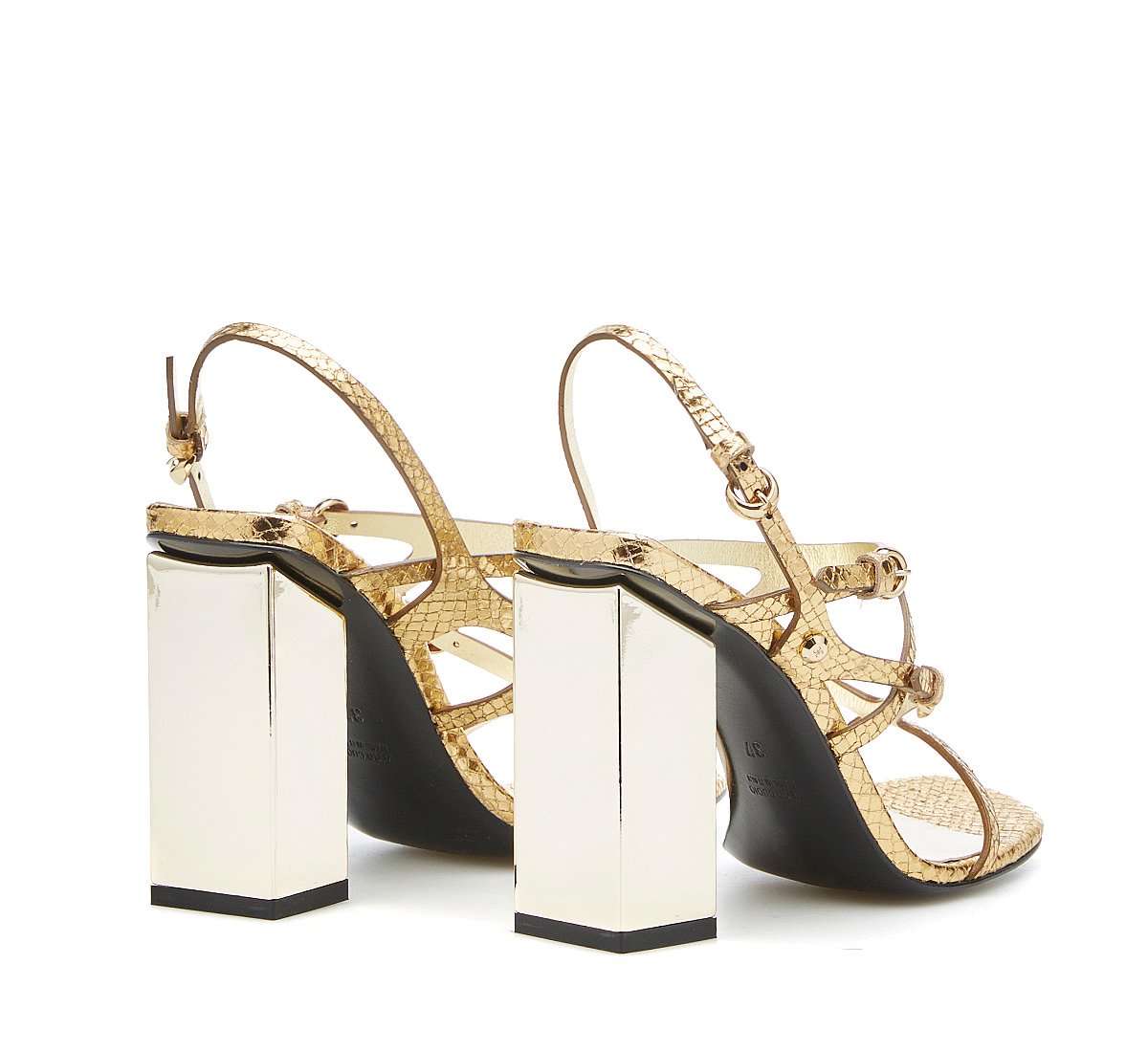 Sandals with irregular shape