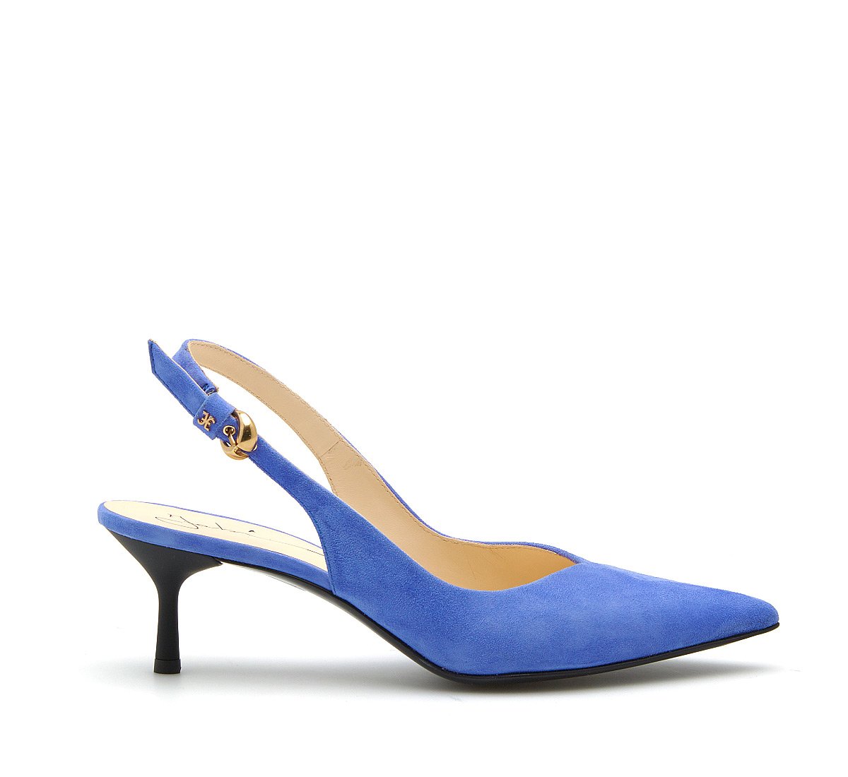 Slingback in morbido camoscio