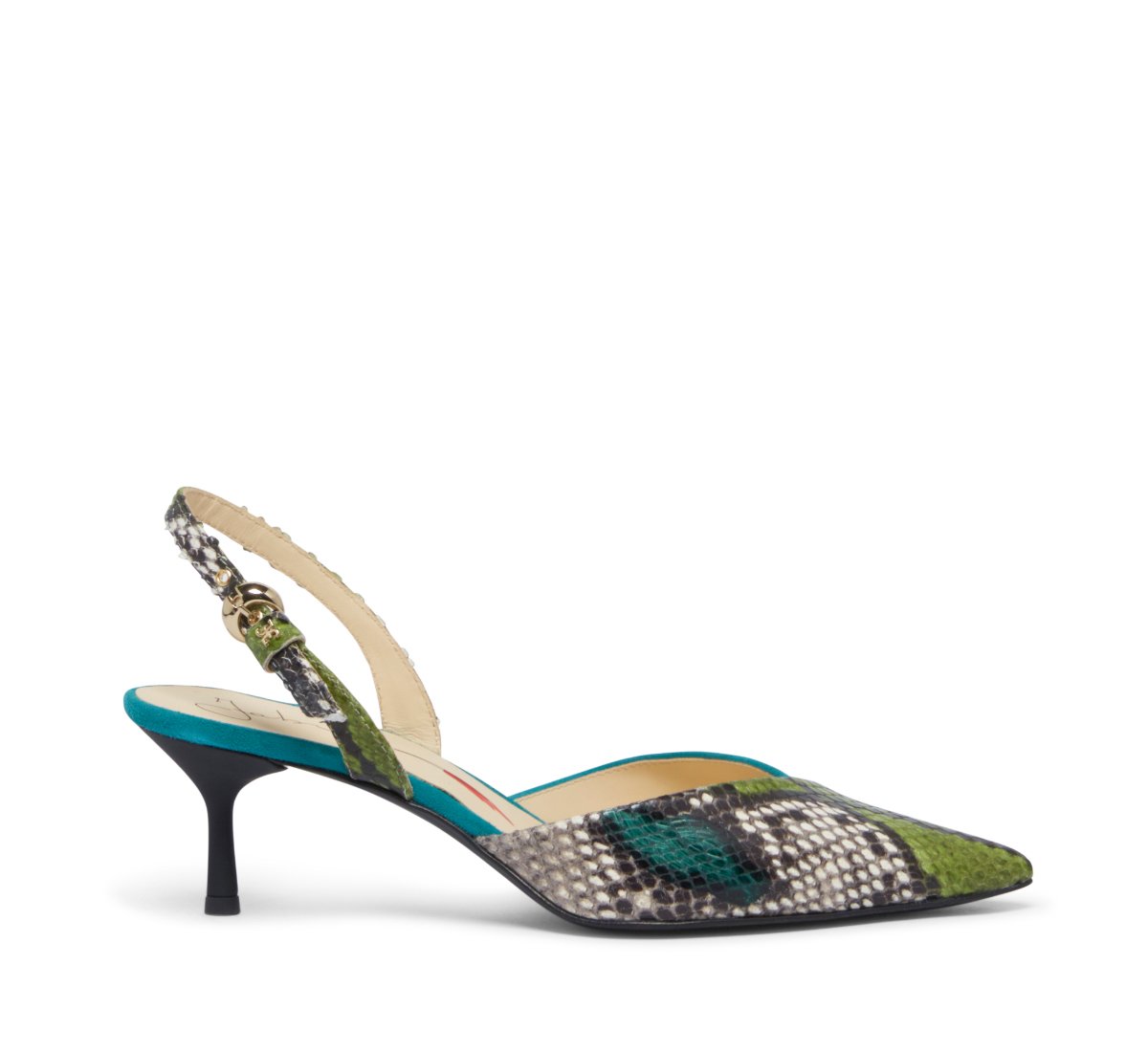 Slingback in morbido camoscio
