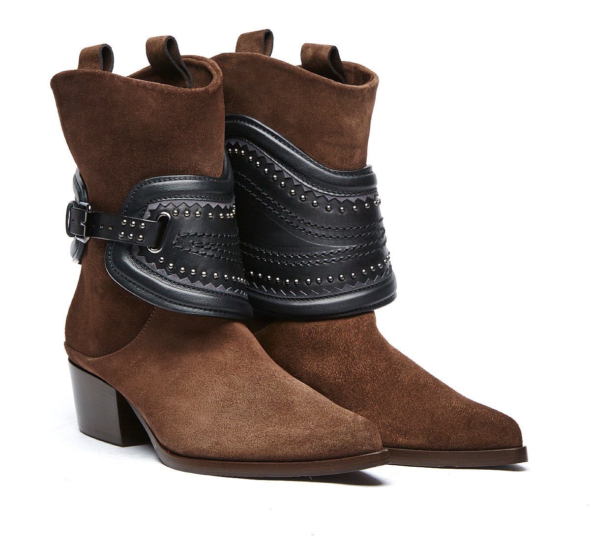 Texan boots in soft calf leather