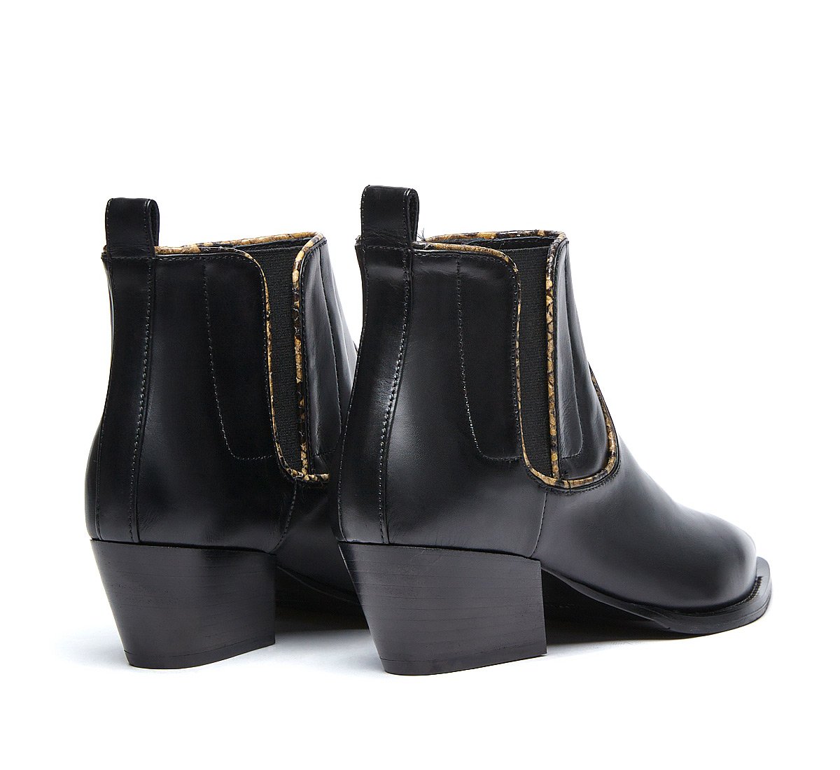 Texan boots in soft calf leather