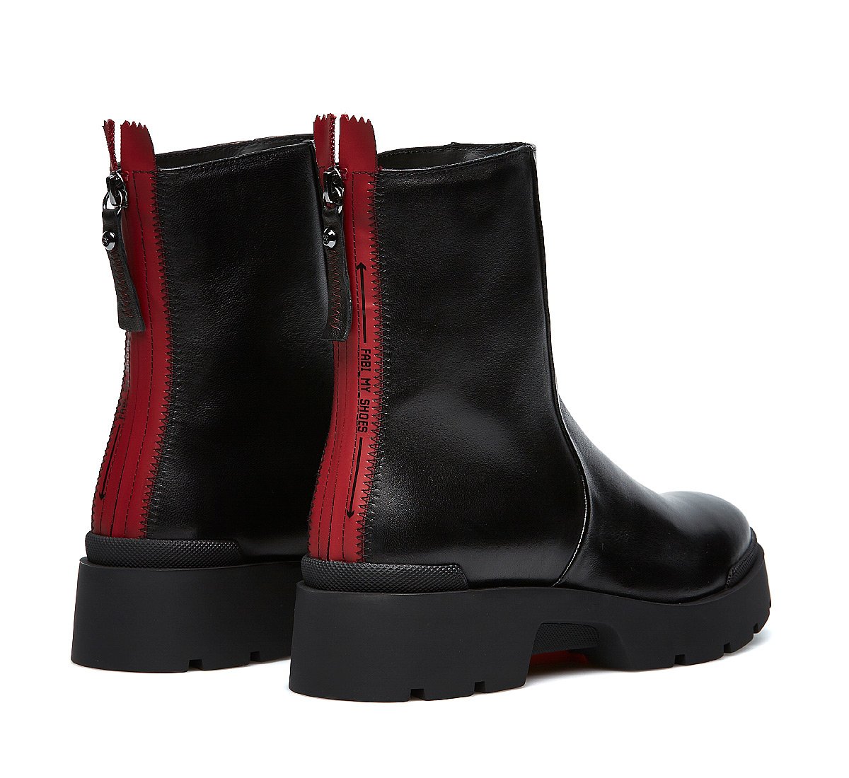 Soft nappa leather ankle boots