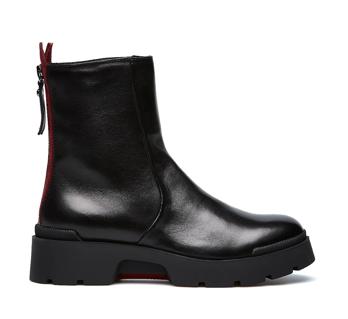 Soft nappa leather ankle boots