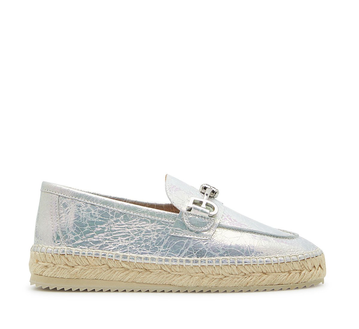 Espadrillas morsetto in craquelè
