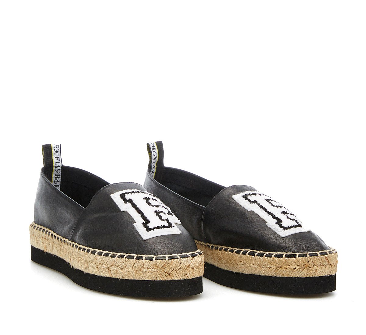 Calf leather espadrilles