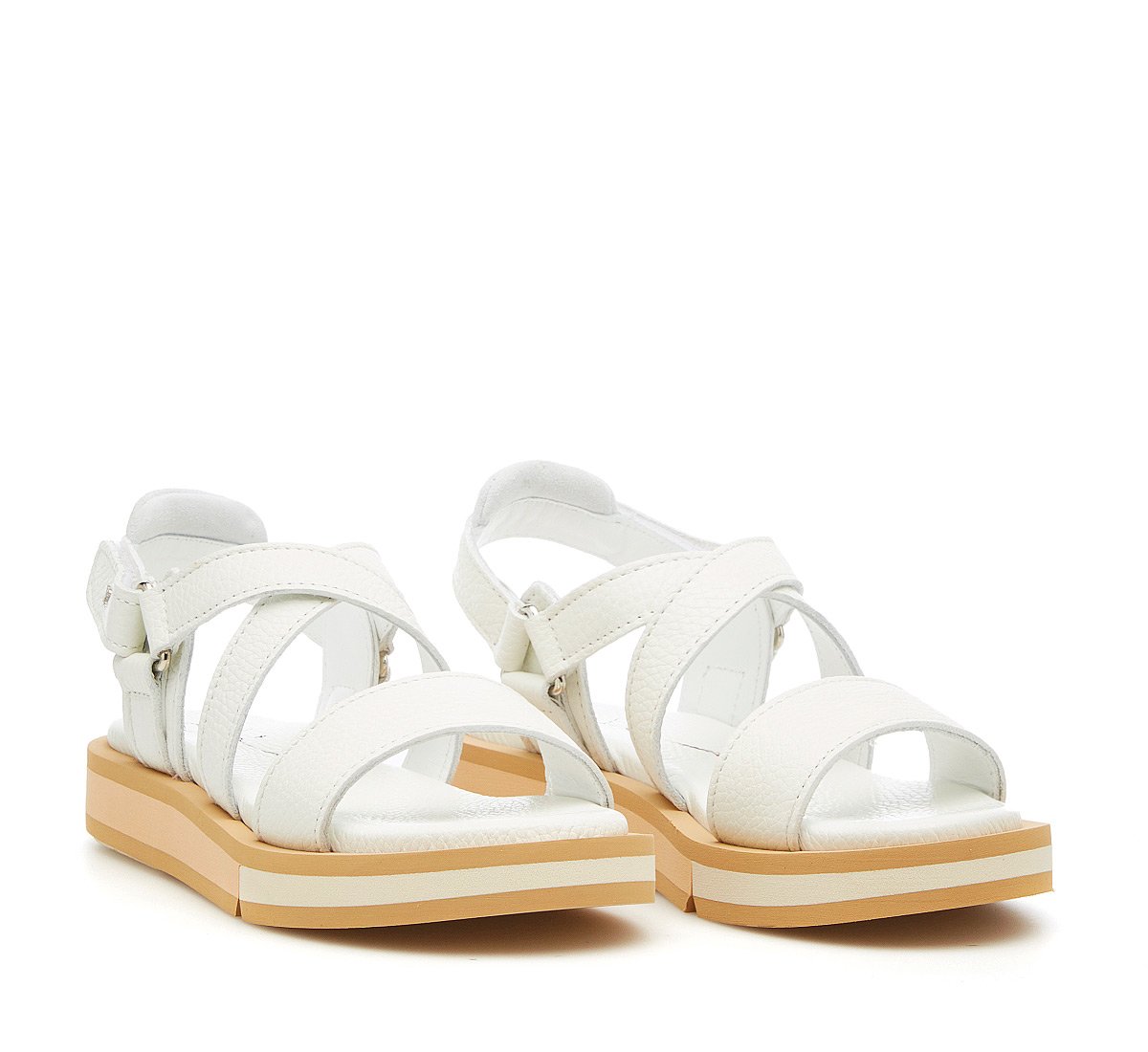 Calf leather sandals