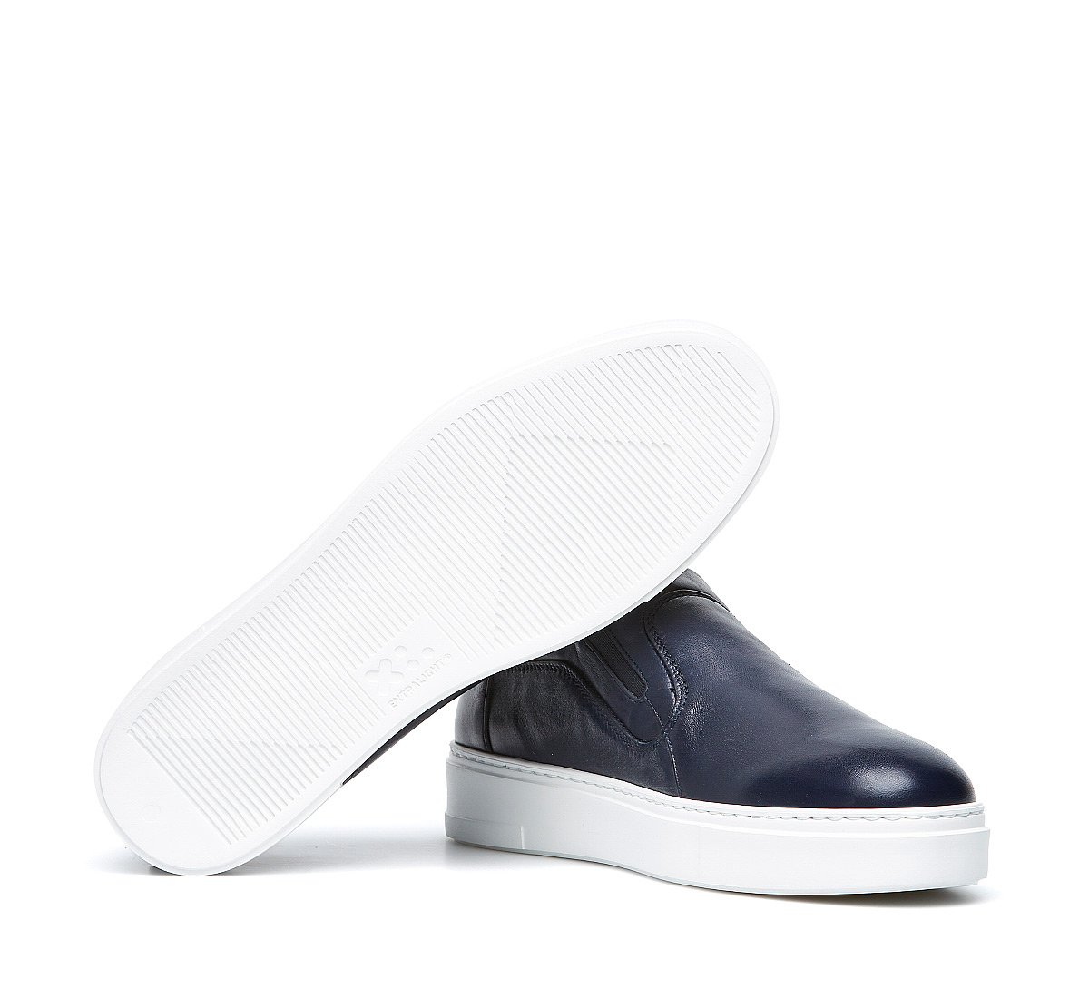 Calfskin slip-ons with warm sheepskin lining