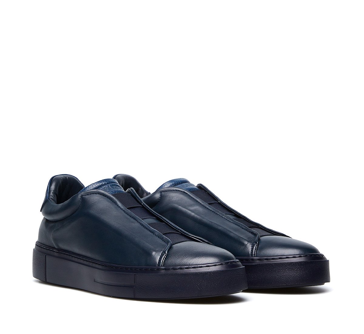 Soft calfskin slip-ons