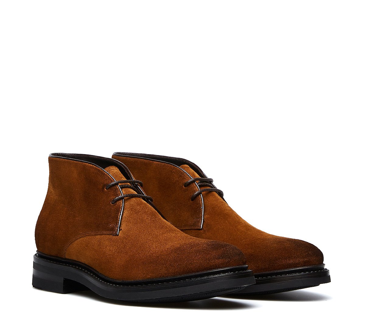 Fabi Flex Goodyear ankle boots in suede calfskin