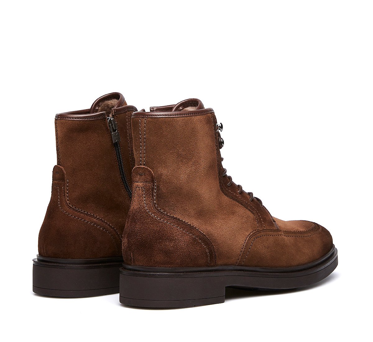 Suede calfskin Beatle boots
