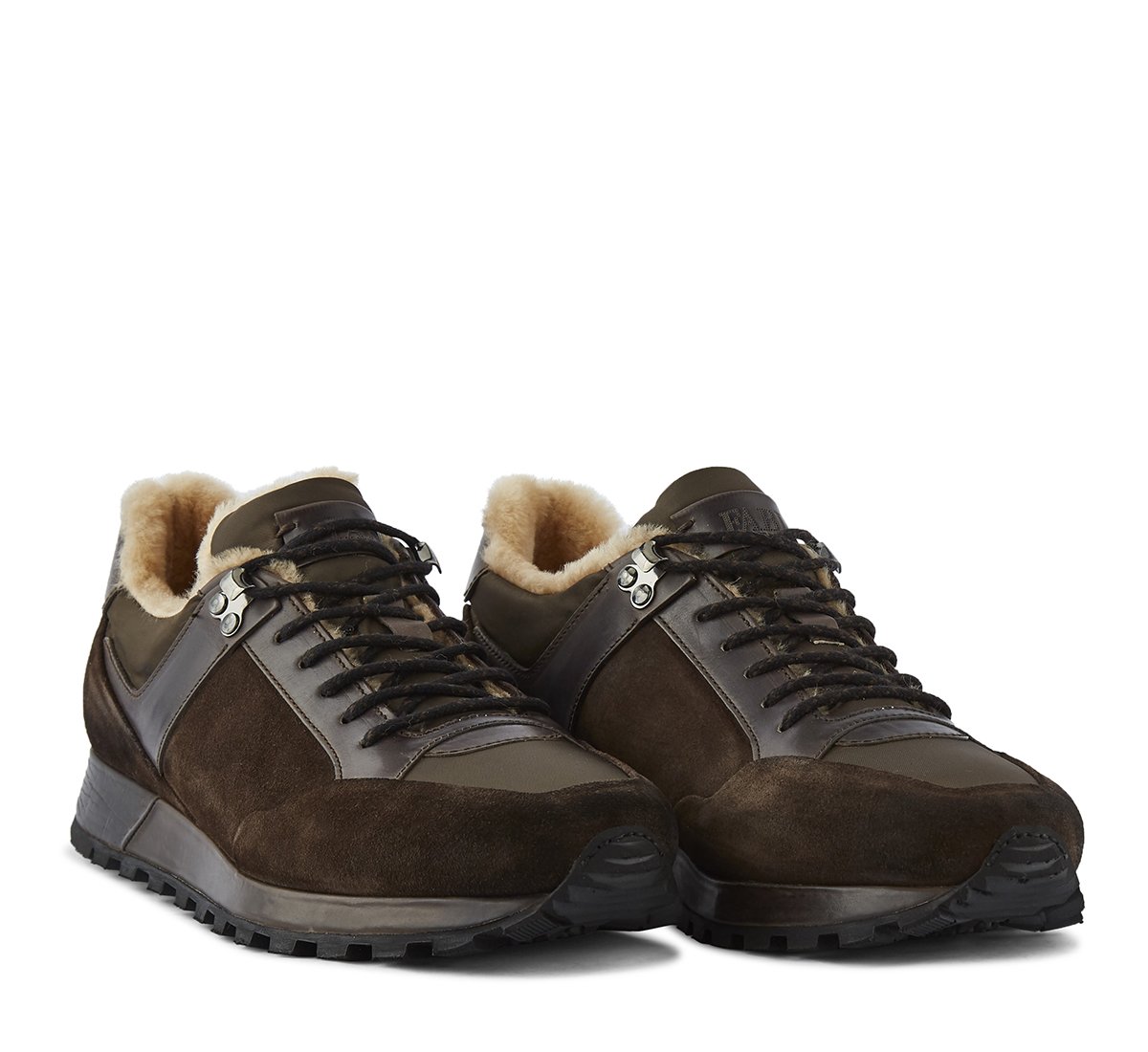 Sneaker in morbido vitello